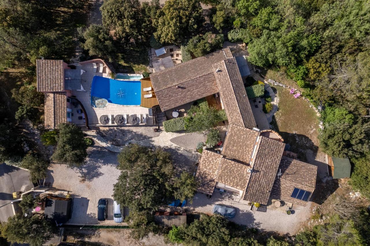 La Rose Des Vents & Spa - Gite La Parenthese Neoules Exterior photo